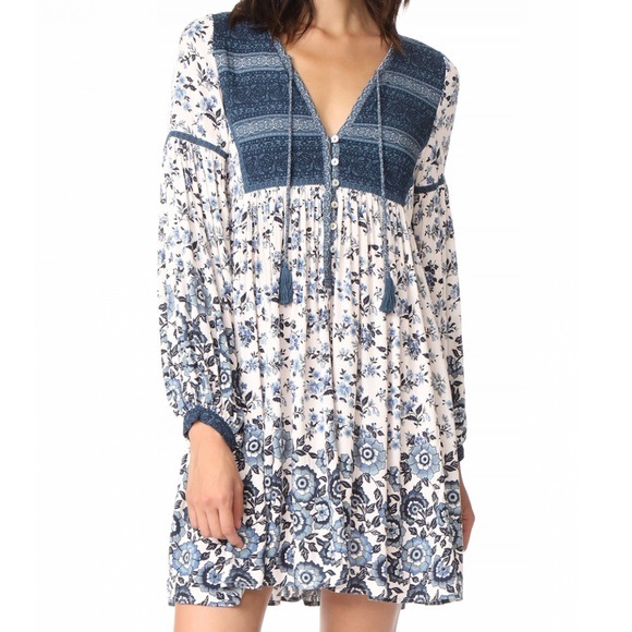 Spell Elle Boho Dress in Indigo - Picture 4 of 12